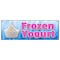 Signmission FROZEN YOGURT BANNER SIGN yoghurt self soft serve homemade toppings treat B-72 Frozen Yogurt - alternate 1